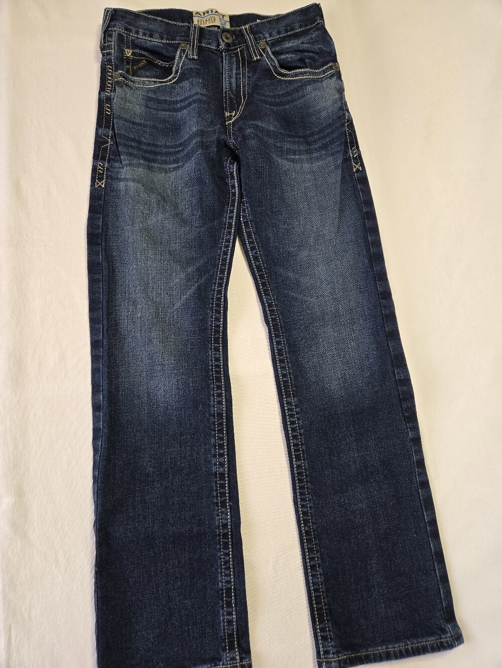 Ariat Denim Men's M2 Traditional Relaxed Boot Cut Jeans Dark Wash sz 29/32